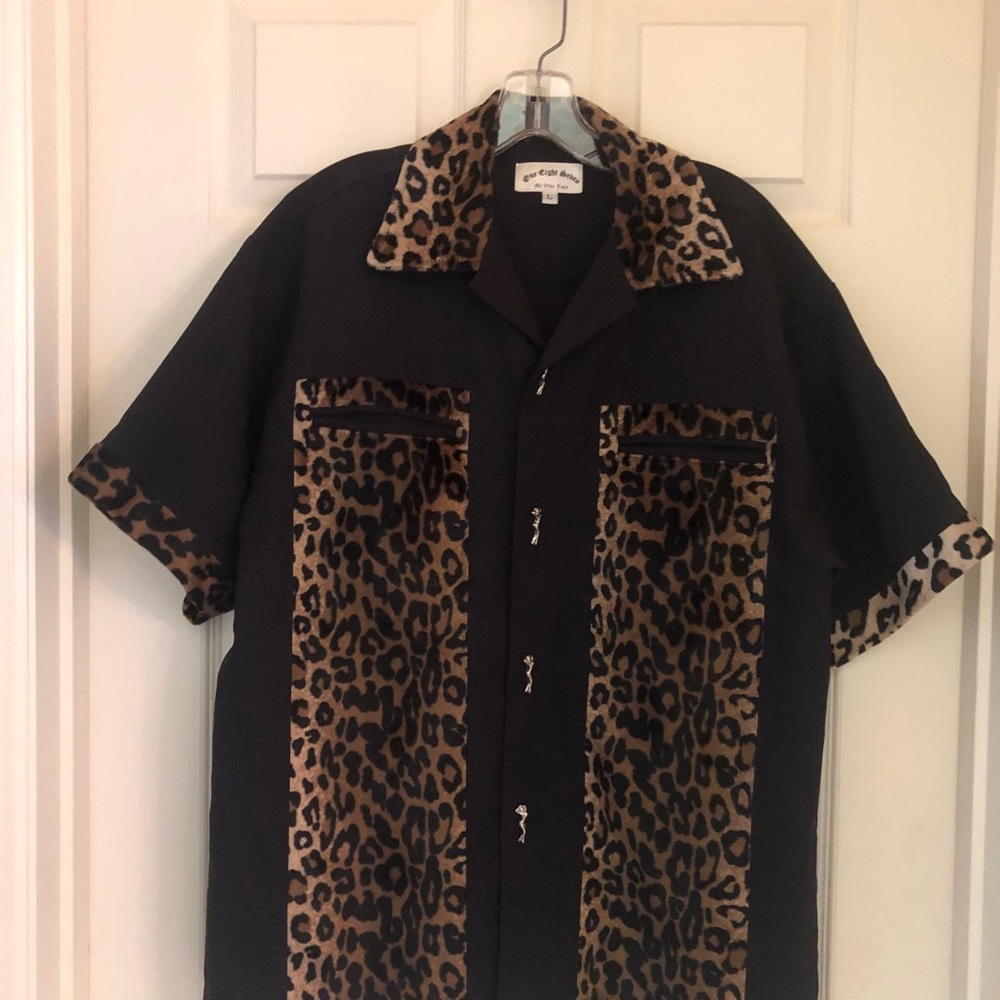 One Of A Kind Sexy Man’s Leopard Shirt